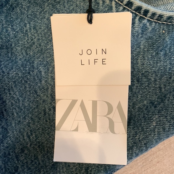 Zara denim romper size xs - Picture 3 of 4